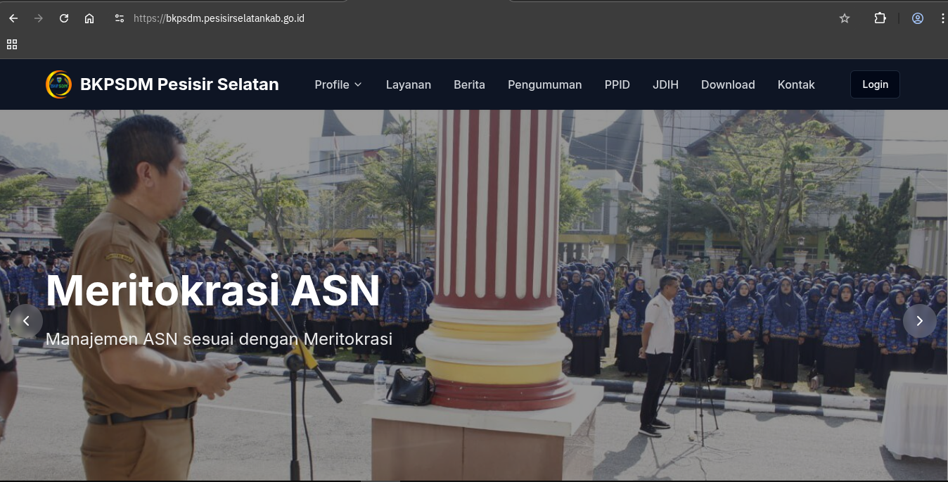 BKPSDM Website baru